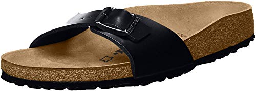 Birkenstock Madrid BS, Zapatillas, Unisex, Negro, 35 EU (Estrecho)