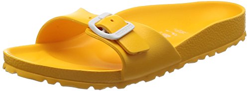 Birkenstock Madrid, Zuecos Mujer, Amarillo (Scuba Yellow Scuba Yellow), 38 EU (étroit)