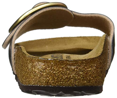Birkenstock Mules Madrid Big Buckle Birko-Flor Graceful Taupe, Sandalia Mujer, 38 EU Étroit