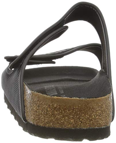 Birkenstock Sandales Delft Microfibre Et PU Noir, Sandalia para Hombre, Negro, 43 EU