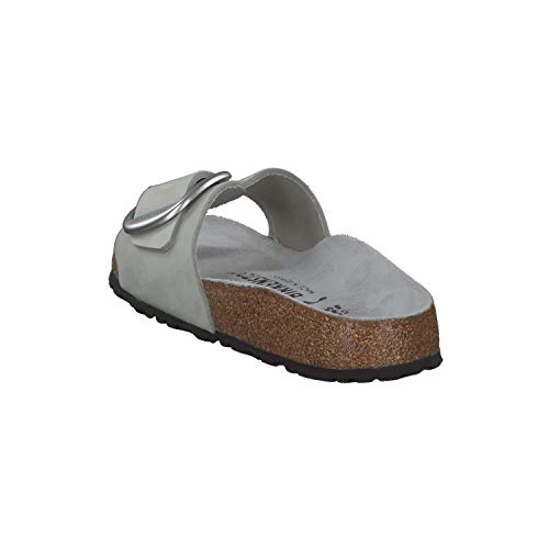 Birkenstock Sandalias Chanclas Mujer Madrid Big Buckle para Mujer Gris 38 EU