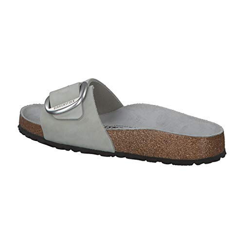 Birkenstock Sandalias Chanclas Mujer Madrid Big Buckle para Mujer Gris 38 EU
