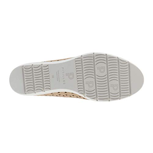 Bluchers Pitilllos Bluchers Piel Plantilla Extraíble con Cordones Talla: 38 Color: Taupe