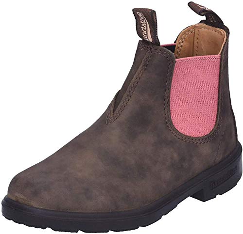 BLUNDSTONE Kid's Blunnies, Botas Estilo Chelsea Unisex bebé, Marrón rústico/Rosa pálido, 24 EU
