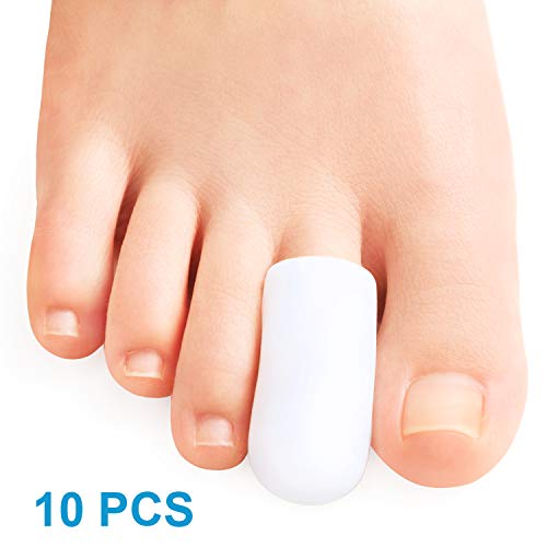 Bolsa de 10 pcs/sumifun Silicona Dedos Pies, Protector Dedos Pie, Dedos de Los Pies, Gel de silicona almohadillas de punteras suave, Pedal de especias Remover y reducir Ampollas & calluse