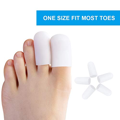 Bolsa de 10 pcs/sumifun Silicona Dedos Pies, Protector Dedos Pie, Dedos de Los Pies, Gel de silicona almohadillas de punteras suave, Pedal de especias Remover y reducir Ampollas & calluse