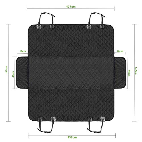 Bonve Pet Cubierta Asiento Coche Perro, Funda Coche Perro Mascota Impermeable, Alfombra de Asiento Coche Perro de Estilo Hamaca, Protector Coche Perro Antidesliante, 147cm x 137cm, Fácil de Instalar