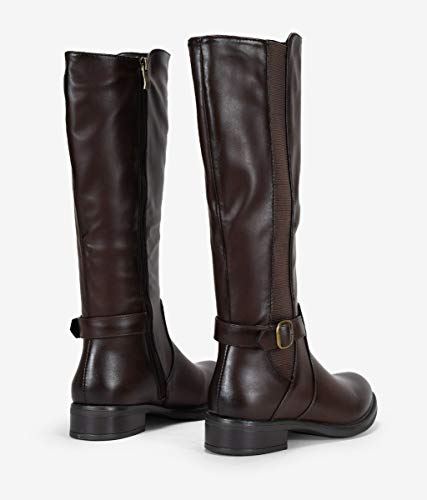 BOSANOVA Botas Altas Marrones Planas Marron 38