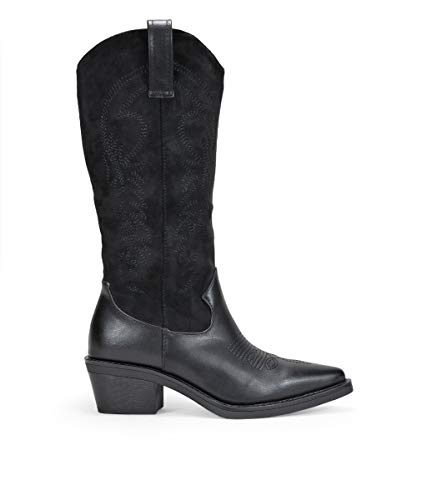BOSANOVA Botas Cowboy Negras Negro 41