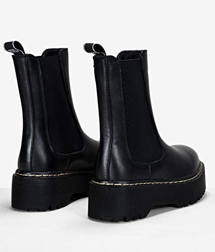 BOSANOVA Botas Negras con elásticos Negro 38