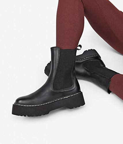 BOSANOVA Botas Negras con elásticos Negro 38