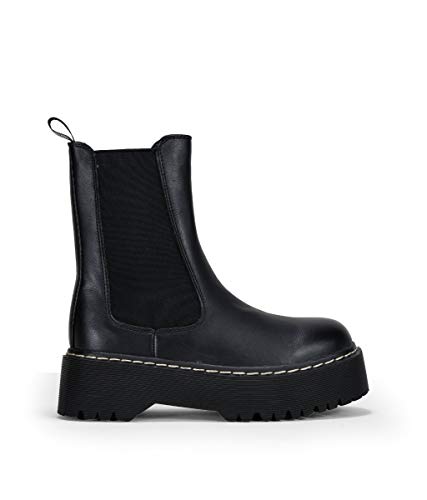 BOSANOVA Botas Negras con elásticos Negro 38