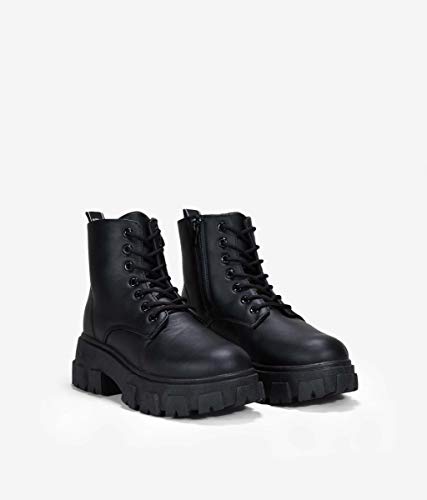 BOSANOVA Botines Negros con Cordones Negro 39