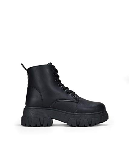 BOSANOVA Botines Negros con Cordones Negro 39