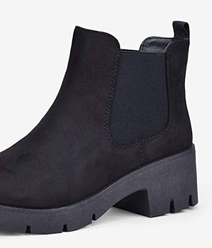 BOSANOVA Botines Negros con elásticos Negro 37