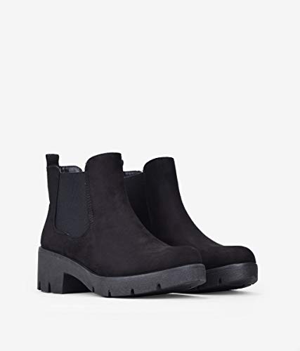 BOSANOVA Botines Negros con elásticos Negro 39