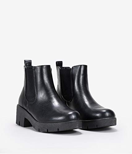 BOSANOVA Botines Negros con elásticos Negro 39