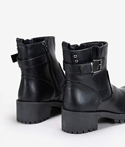 BOSANOVA Botines Negros con Hebilla Negro 37