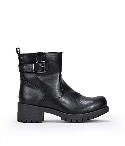 BOSANOVA Botines Negros con Hebilla Negro 37