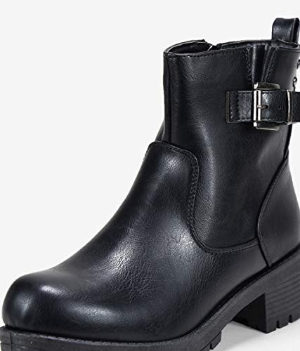 BOSANOVA Botines Negros con Hebilla Negro 37