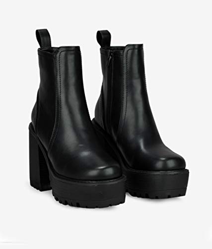 BOSANOVA Botines Negros con tacón Negro 38