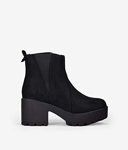 BOSANOVA Botines Negros Plataforma Negro 37