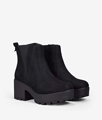 BOSANOVA Botines Negros Plataforma Negro 37