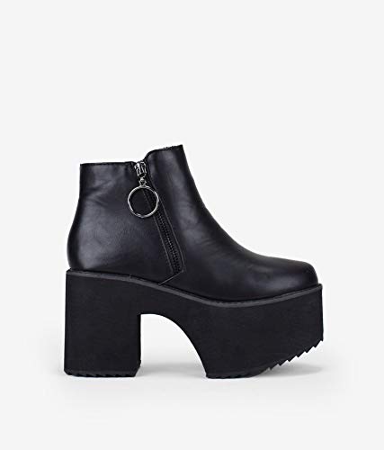 BOSANOVA Botines Negros Plataforma Negro 40