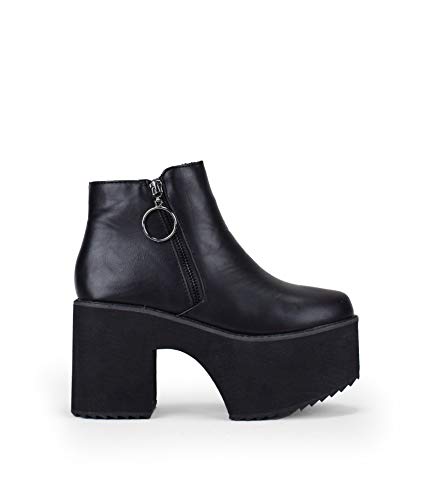 BOSANOVA Botines Negros Plataforma Negro 40