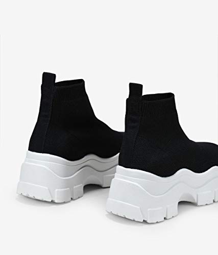 BOSANOVA Zapatillas Negras de calcetín Negro 41