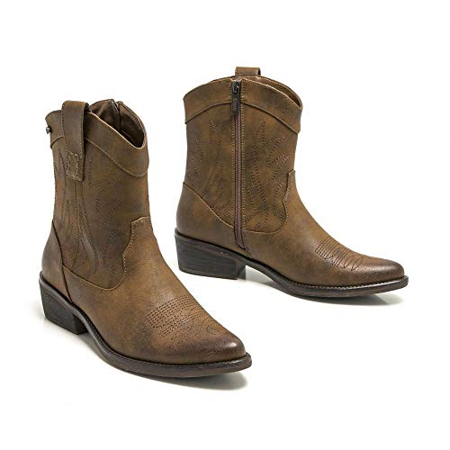 Bota Cowboy Mustang 58027 Vintage Marrón