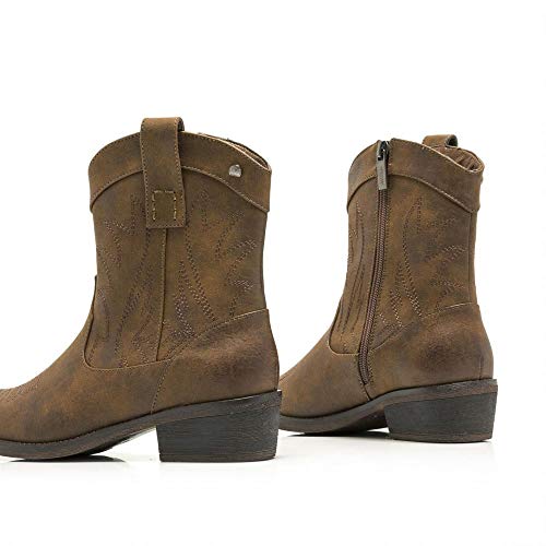 Bota Cowboy Mustang 58027 Vintage Marrón