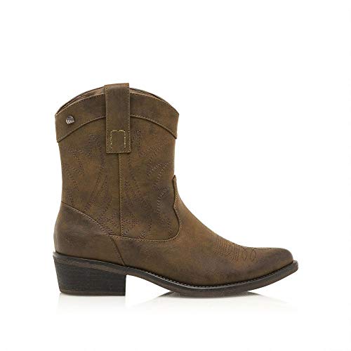 Bota Cowboy Mustang 58027 Vintage Marrón