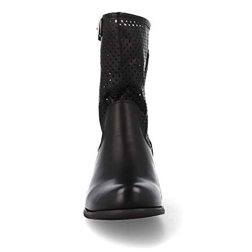 Bota Mujer de Verano Caladas con Punta Redonda Estilo Casual Primavera Verano 2019 Talla 40 Negro