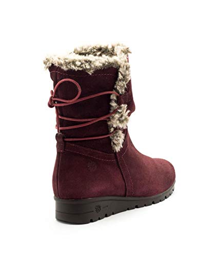 Bota Yokono De Piel Burdeos JASPE-008 36 Rojo