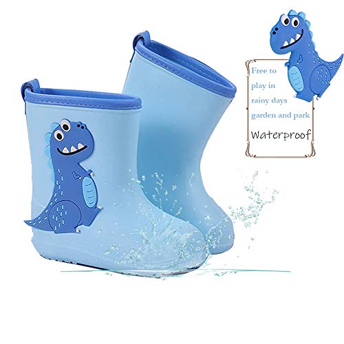 Botas de Agua Niña Niño Impermeable y Antideslizante Botas Para Lluvia 26/27 rosado