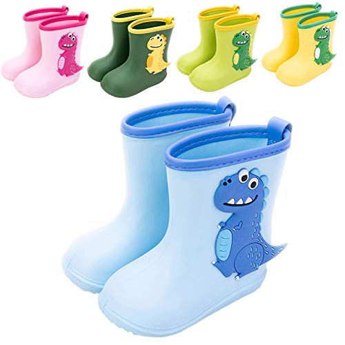 Botas de Agua Niña Niño Impermeable y Antideslizante Botas Para Lluvia 26/27 rosado