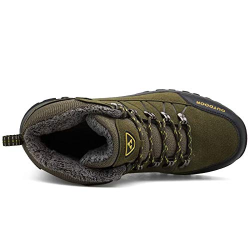 Botas De Invierno Hombre Botas De Nieve Impermeables Botas De Senderismo Cálidas Botas De Trekking Antideslizantes 42