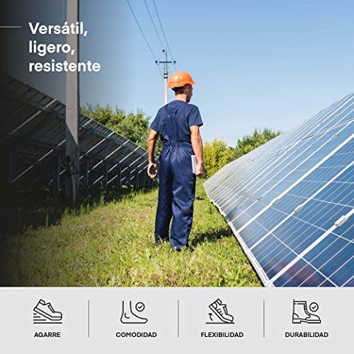 Botas de Seguridad para Hombre y Mujer Impermeables con Resistencia electrica/Calzado Botas de Seguridad Robusta cómodas, Ligeras Antideslizantes con Puntera Reforzada de Fibra de Vidrio (Numeric_45)