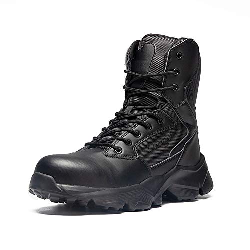 Botas de Seguridad para Hombres y Mujeres, Botas de Trabajo de construcción, Botas de Trabajo con Punta de Acero de Seguridad para Hombres, Zapatos de Trabajo antigolpes para Hombres-Negro_39