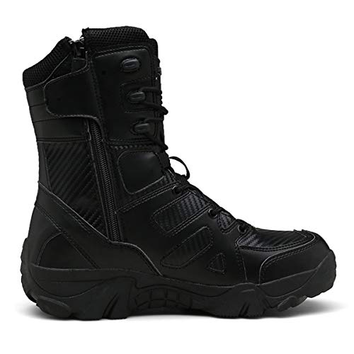 Botas de Senderismo Militares tácticas Impermeables Altas para Hombres Botas de Trekking de montaña Antideslizantes y Antideslizantes