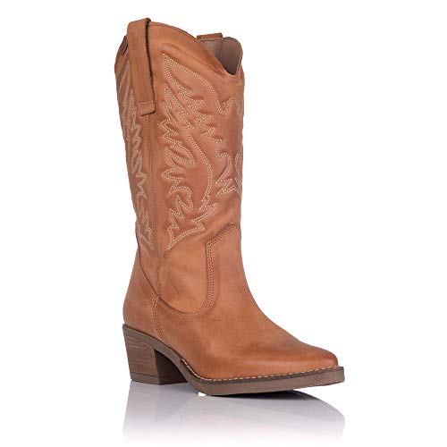 Botas de tacón Mustang 58964 Cuero