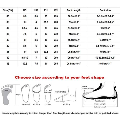 Botas Mujer Otoño Invierno Moda Retro Zapatos Tobillo Casual Calzado Cremallera Botas Romanas Botines Gruesos Transpirable Zapatillas Comodos Zapatos Casuales 35-43 riou