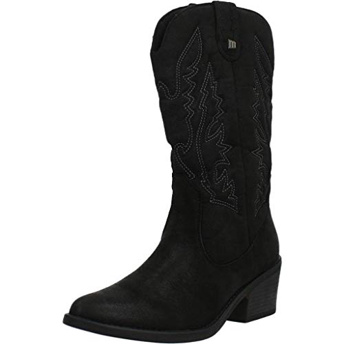 Botas Planas Mustang Lena 58694 Negras