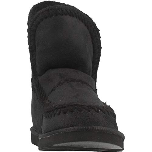 Botas Planas Mustang Negras 58521