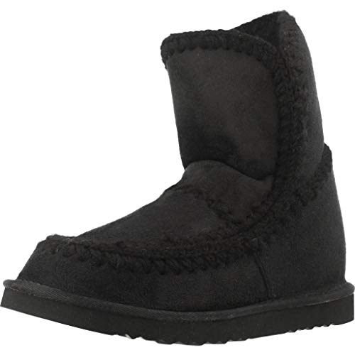 Botas Planas Mustang Negras 58521