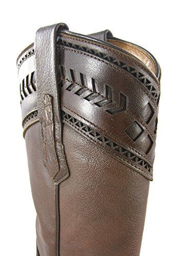 Botas Vaqueras de Caballero en Piel de Cocodrilo Cuadra, Tamaño:43.5, Color:Forest Ocre