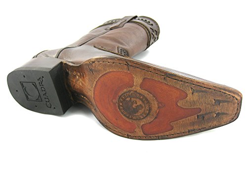 Botas Vaqueras de Caballero en Piel de Cocodrilo Cuadra, Tamaño:43.5, Color:Forest Ocre