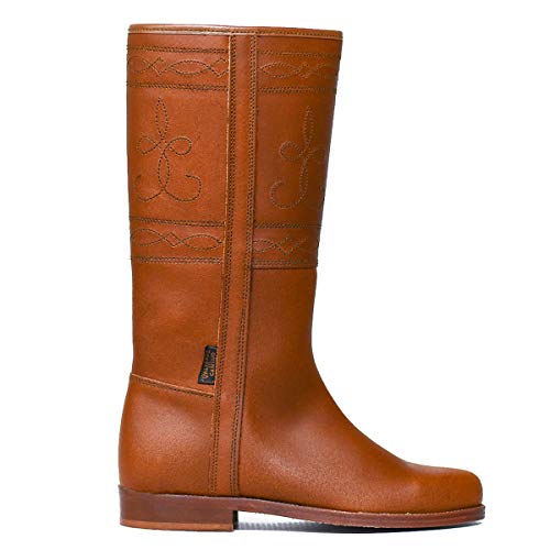 Botasvalverde - 600Nat - Bota Campero Clasico Natural - Color : Marrón - Talla : 43