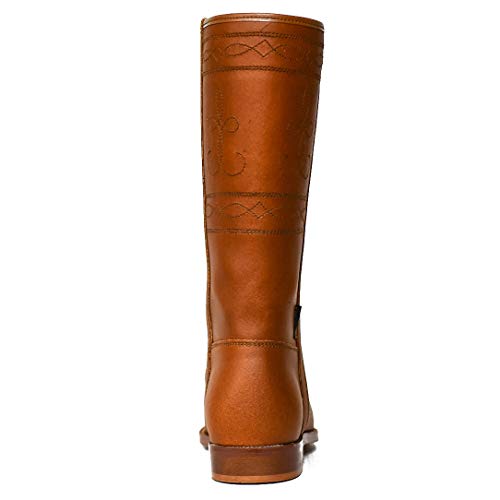 Botasvalverde - 600Nat - Bota Campero Clasico Natural - Color : Marrón - Talla : 43